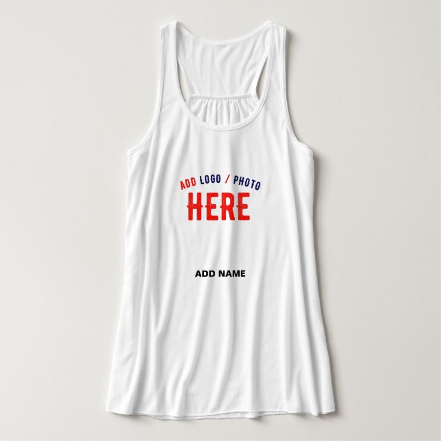STYLISH MODERN CUSTOMIZABLE WHITE VERIFIED BRANDED SINGLET (Design Front)