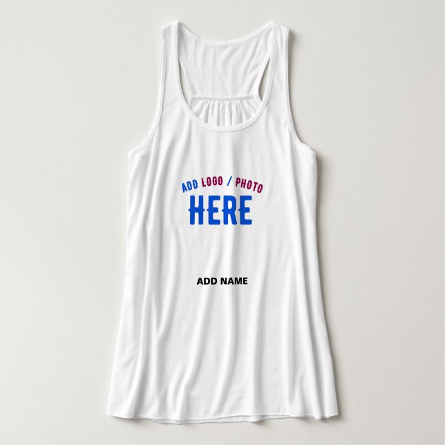 STYLISH MODERN CUSTOMIZABLE WHITE VERIFIED BRANDED SINGLET (Design Front)