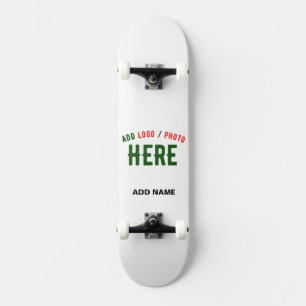 STYLISH MODERN CUSTOMIZABLE WHITE VERIFIED BRANDED SKATEBOARD