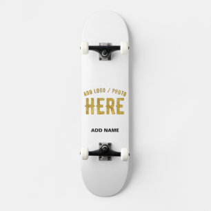 STYLISH MODERN CUSTOMIZABLE WHITE VERIFIED BRANDED SKATEBOARD