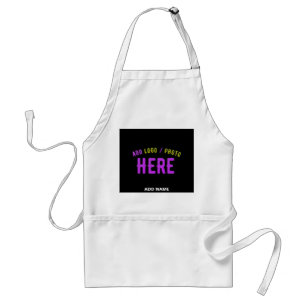 STYLISH MODERN CUSTOMIZABLE WHITE VERIFIED BRANDED STANDARD APRON