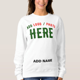 STYLISH MODERN CUSTOMIZABLE WHITE VERIFIED BRANDED SWEATSHIRT