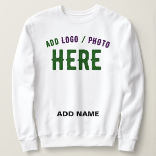 STYLISH MODERN CUSTOMIZABLE WHITE VERIFIED BRANDED SWEATSHIRT