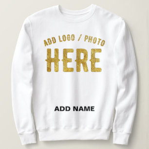 STYLISH MODERN CUSTOMIZABLE WHITE VERIFIED BRANDED SWEATSHIRT