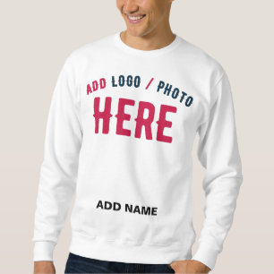 STYLISH MODERN CUSTOMIZABLE WHITE VERIFIED BRANDED SWEATSHIRT