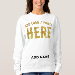STYLISH MODERN CUSTOMIZABLE WHITE VERIFIED BRANDED SWEATSHIRT