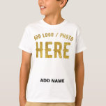 STYLISH MODERN CUSTOMIZABLE WHITE VERIFIED BRANDED T-Shirt<br><div class="desc">THIS IS A DESIGN FITTING FOR EVERYONE.YOU CAN CHANGE, RESIZE OR ADD LOGO, PHOTO, TEXT AND COLOURS THE WAY YOU LIKE.THANK YOU.</div>