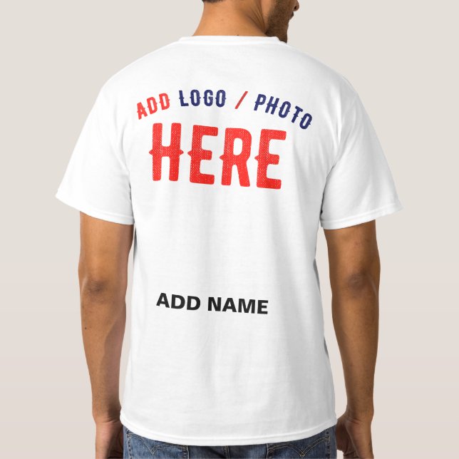 STYLISH MODERN CUSTOMIZABLE WHITE VERIFIED BRANDED T-Shirt (Back)