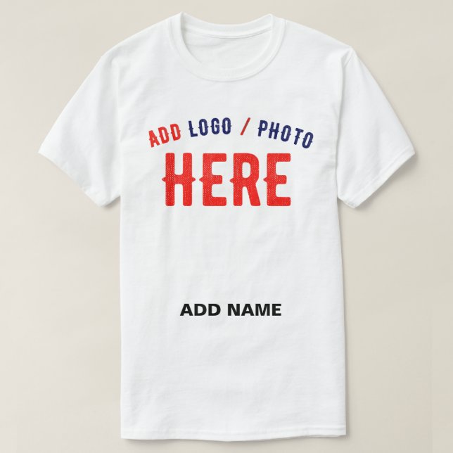 STYLISH MODERN CUSTOMIZABLE WHITE VERIFIED BRANDED T-Shirt (Design Front)