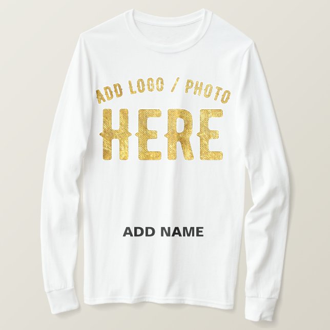 STYLISH MODERN CUSTOMIZABLE WHITE VERIFIED BRANDED T-Shirt (Design Front)