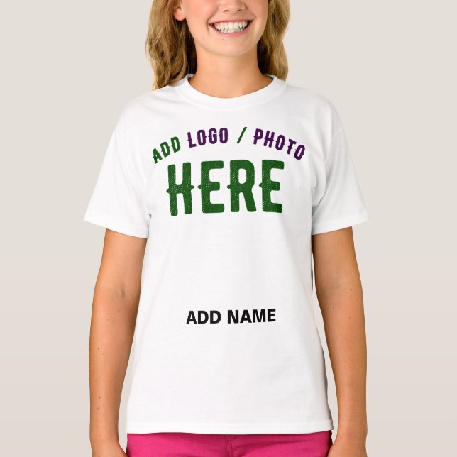 STYLISH MODERN CUSTOMIZABLE WHITE VERIFIED BRANDED T-Shirt (Front)