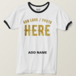 STYLISH MODERN CUSTOMIZABLE WHITE VERIFIED BRANDED T-Shirt<br><div class="desc">THIS IS A DESIGN FITTING FOR EVERYONE.YOU CAN CHANGE, RESIZE OR ADD LOGO, PHOTO, TEXT AND COLOURS THE WAY YOU LIKE.THANK YOU.</div>