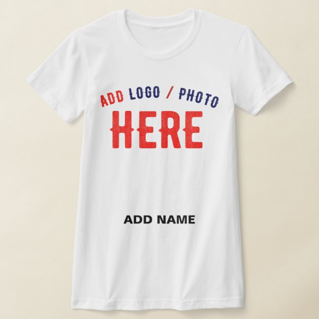 STYLISH MODERN CUSTOMIZABLE WHITE VERIFIED BRANDED T-Shirt (Laydown)