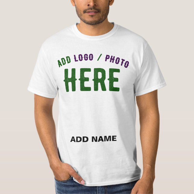 STYLISH MODERN CUSTOMIZABLE WHITE VERIFIED BRANDED T-Shirt (Front)