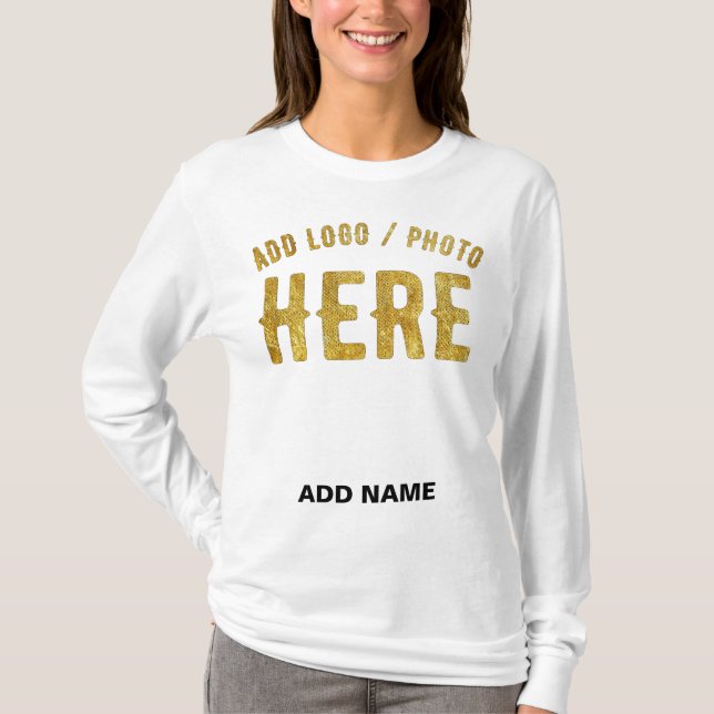 STYLISH MODERN CUSTOMIZABLE WHITE VERIFIED BRANDED T-Shirt (Front)