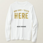 STYLISH MODERN CUSTOMIZABLE WHITE VERIFIED BRANDED T-Shirt<br><div class="desc">THIS IS A DESIGN FITTING FOR EVERYONE.YOU CAN CHANGE, RESIZE OR ADD LOGO, PHOTO, TEXT AND COLOURS THE WAY YOU LIKE.THANK YOU.</div>