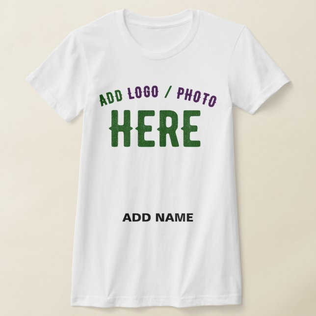 STYLISH MODERN CUSTOMIZABLE WHITE VERIFIED BRANDED T-Shirt (Laydown)