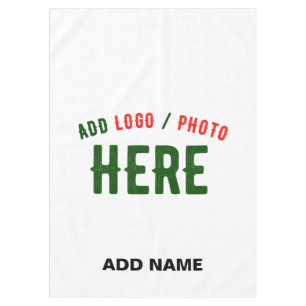 STYLISH MODERN CUSTOMIZABLE WHITE VERIFIED BRANDED TABLECLOTH