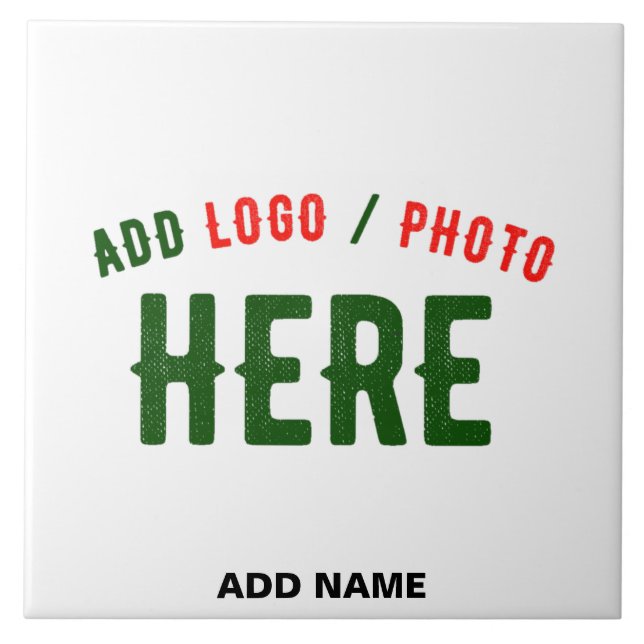 STYLISH MODERN CUSTOMIZABLE WHITE VERIFIED BRANDED TILE (Front)