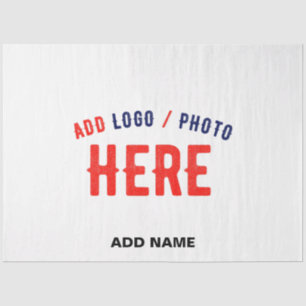 STYLISH MODERN CUSTOMIZABLE WHITE VERIFIED BRANDED TISSUE PAPER
