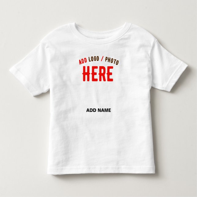 STYLISH MODERN CUSTOMIZABLE WHITE VERIFIED BRANDED TODDLER T-Shirt (Front)