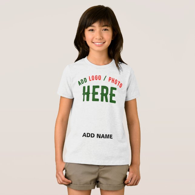 STYLISH MODERN CUSTOMIZABLE WHITE VERIFIED BRANDED Tri-Blend SHIRT (Front Full)