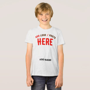 STYLISH MODERN CUSTOMIZABLE WHITE VERIFIED BRANDED Tri-Blend SHIRT