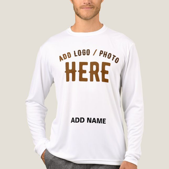 STYLISH MODERN CUSTOMIZABLE WHITE VERIFIED BRANDED Tri-Blend SHIRT (Front)