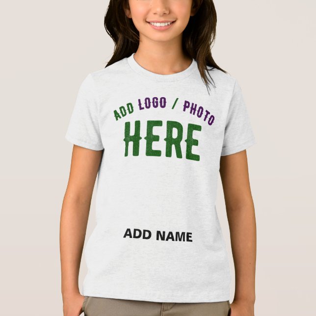 STYLISH MODERN CUSTOMIZABLE WHITE VERIFIED BRANDED Tri-Blend SHIRT (Front)