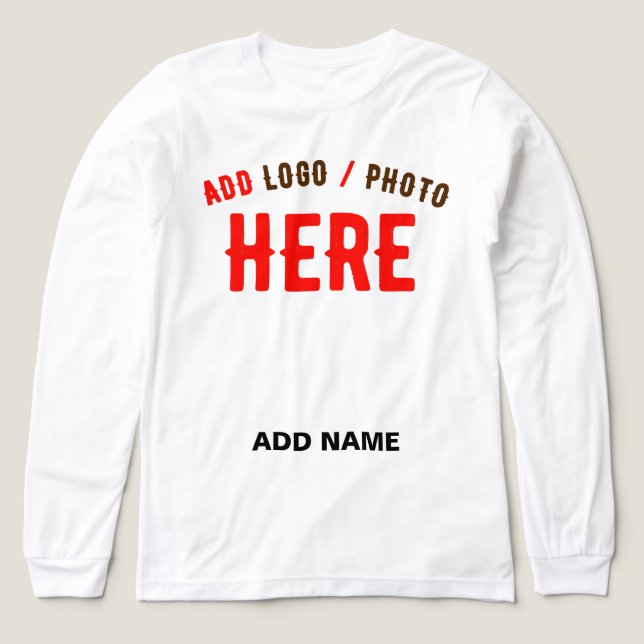 STYLISH MODERN CUSTOMIZABLE WHITE VERIFIED BRANDED Tri-Blend SHIRT (Design Front)