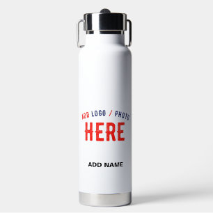 STYLISH MODERN CUSTOMIZABLE WHITE VERIFIED BRANDED WATER BOTTLE