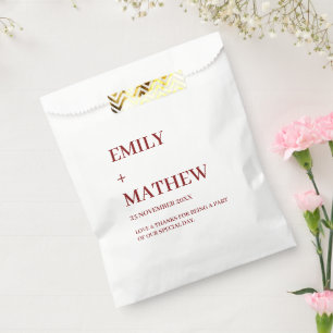 STYLISH MODERN CUSTOMIZED ELEGANT CLASSIC WEDDING  FAVOUR BAGS