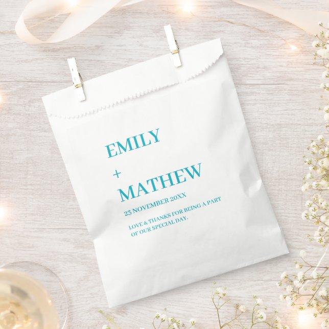 STYLISH MODERN CUSTOMIZED ELEGANT CLASSIC WEDDING  FAVOUR BAGS (Clipped)