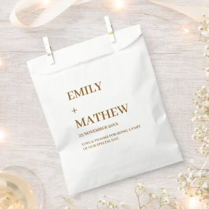 STYLISH MODERN CUSTOMIZED ELEGANT CLASSIC WEDDING FAVOUR BAGS