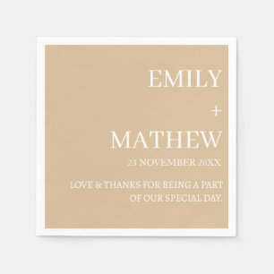 STYLISH MODERN CUSTOMIZED ELEGANT CLASSIC WEDDING NAPKIN