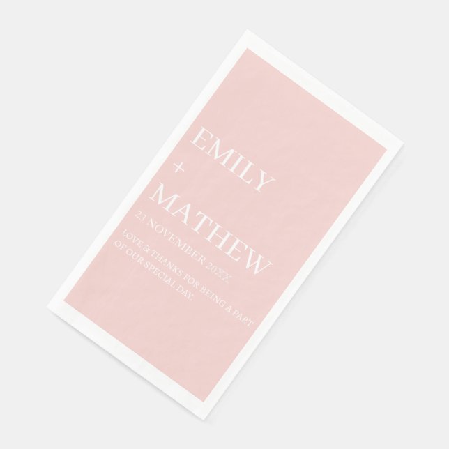 STYLISH MODERN CUSTOMIZED ELEGANT CLASSIC WEDDING  NAPKIN (Corner)