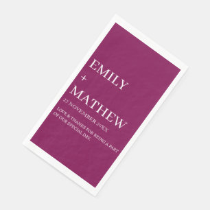 STYLISH MODERN CUSTOMIZED ELEGANT CLASSIC WEDDING  NAPKIN