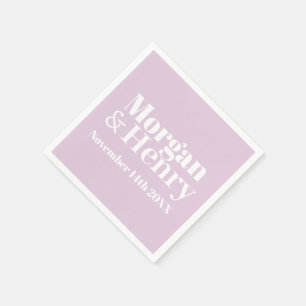 STYLISH MODERN CUSTOMIZED NAME WEDDING CLASSIC NAPKIN