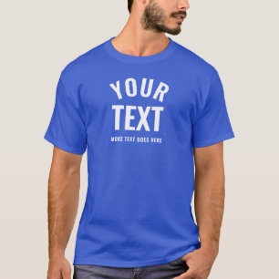 Stylish Modern Deep Royal Blue Best Template Mens T-Shirt