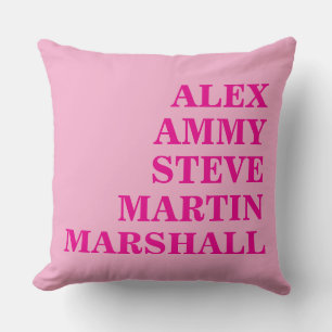  STYLISH MODERN ELEGANT CUSTOMIZED FAMILY NAME  CUSHION