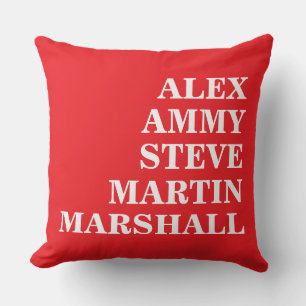  STYLISH MODERN ELEGANT CUSTOMIZED FAMILY NAME  CUSHION