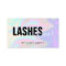 Stylish modern elegant holographic lashes & brows