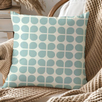 Stylish Modern Geometric Pattern in Pale Blue Grey