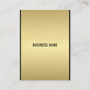 Stylish Modern Glamourous Elegant Black And Gold Business Card