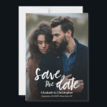 Stylish Modern Handwritten QR CODE wedding website<br><div class="desc">Celebrate your love and upcoming wedding with this stylish and modern Save the Date Wedding card. With its handwritten-inspired design, this invitation exudes a sense of elegance and sophistication. Personalise it with your own engagement photo, names, wedding date, and location to make it truly yours. The simplicity and user-friendliness of...</div>