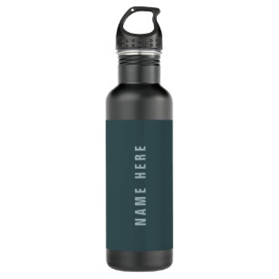 Stylish Modern Looking Name   Blue Grey 710 Ml Water Bottle