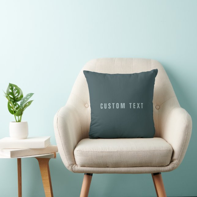 Stylish Modern Looking Name | Blue Grey Cushion (Chair)