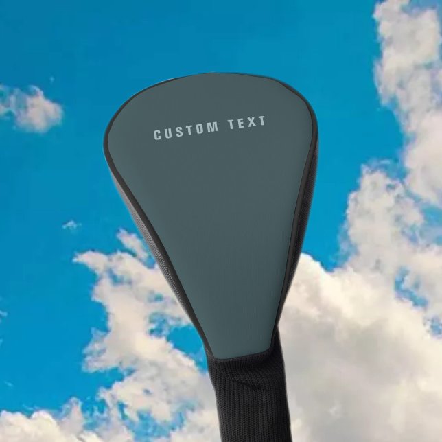 Stylish Modern Looking Name | Blue Grey Golf Head Cover (Creator Uploaded)