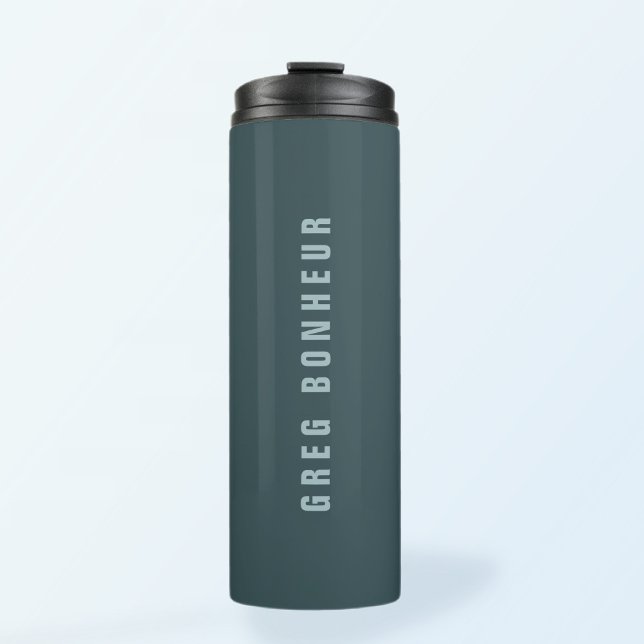 Stylish Modern Looking Name | Blue Grey Thermal Tumbler (Creator Uploaded)