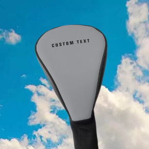 Stylish Modern Looking Name Grey & Black Golf Head Cover